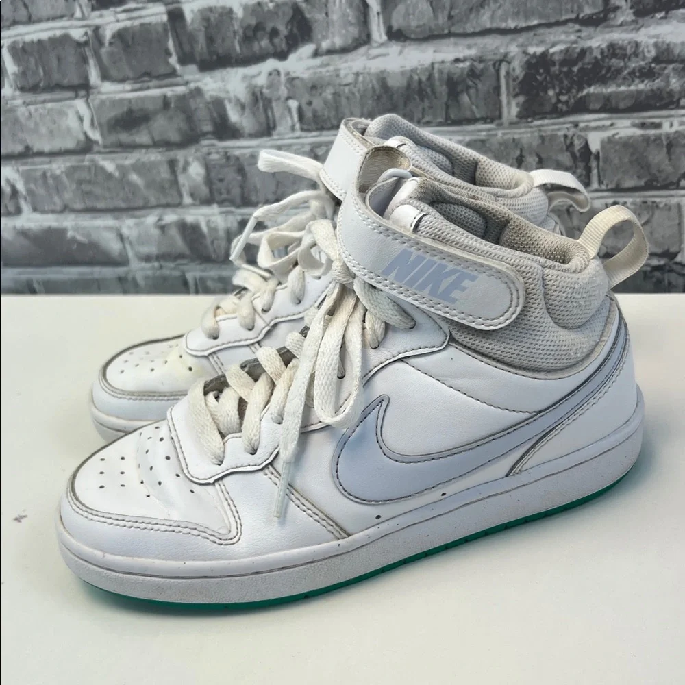 Nike White and Gray‎ High-Top Sneakers